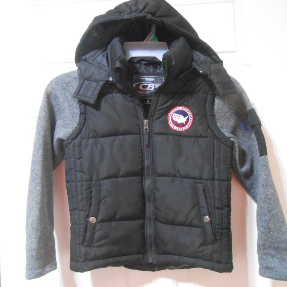 Excellent CB Sports Boys size S8 nylon Bomber Jacket full zip w/ pockets ๐ฆ - Picture 3 of 9